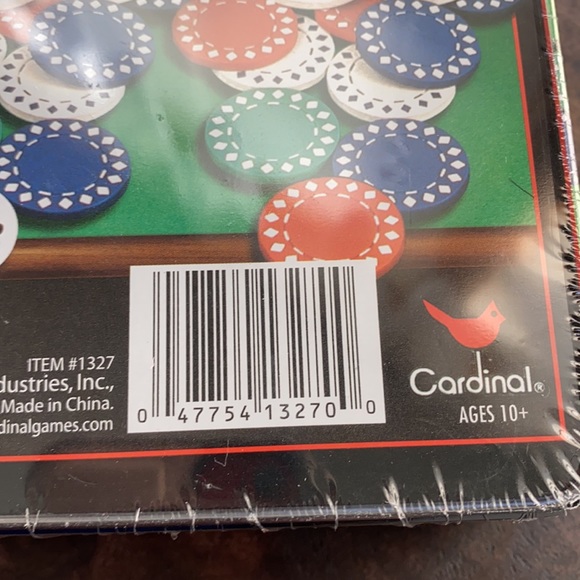 Texas hold em professional poker chips 100 chips dealer button & case card game - Picture 5 of 8